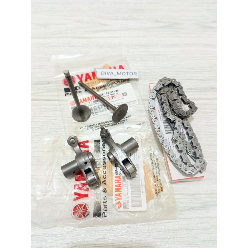 platuk klep set payaung klep+rantai keteng yamaha Byson fi byson old kode part(45P)