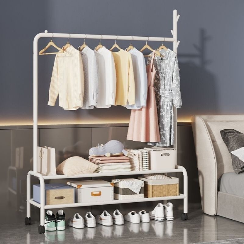 Lemari Baju Kabinet Pakaian Cabinet Penyimpanan Wardrobe Gantungan Jaket Rak Display Butik Shoes Org