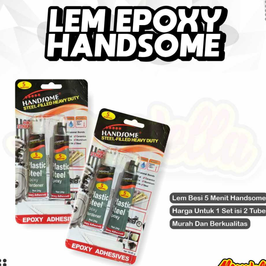 HANDSOME Lem HANDSOME 5 Menit / Lem Besi 5 Menit HANDSOME