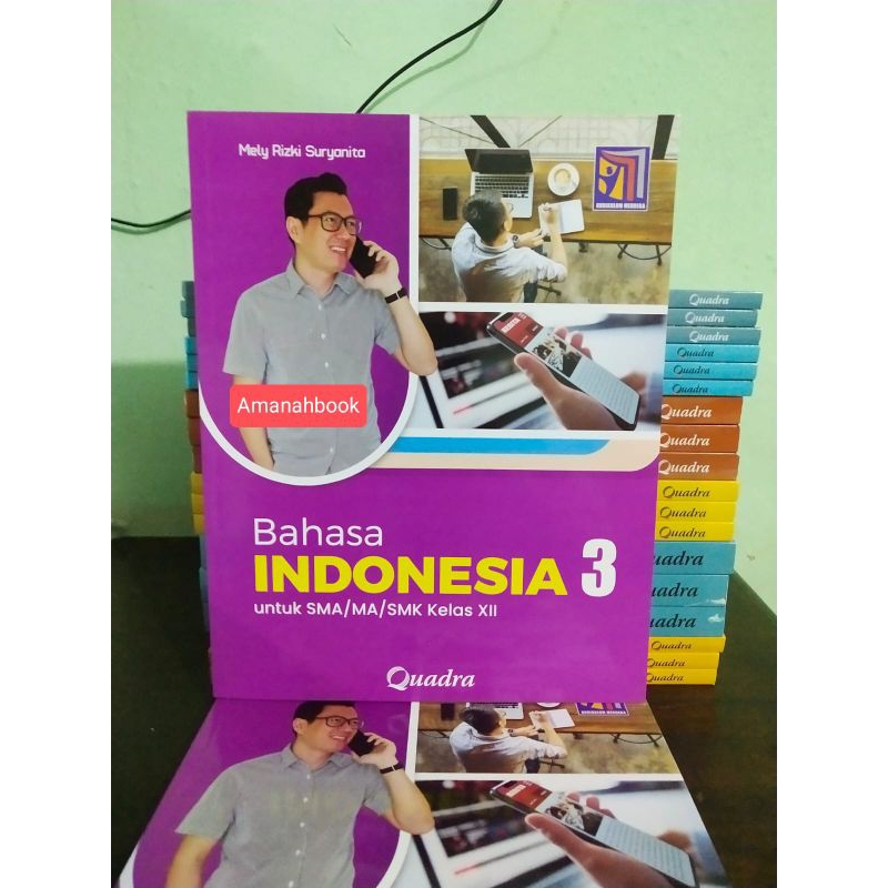 Buku Bahasa Indonesia SMA Kelas 12 Kurikulum Merdeka Quadra
