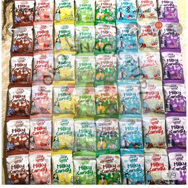 

permen,mari,oppa,milky,candy,10pcs,x12gr