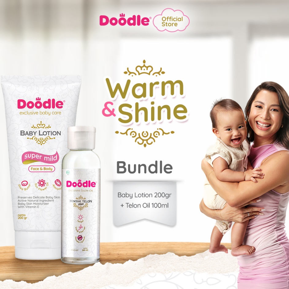 

Warm Shine Bundling Doodle Telon Oil 1ml Doodle Baby Lotion 2g