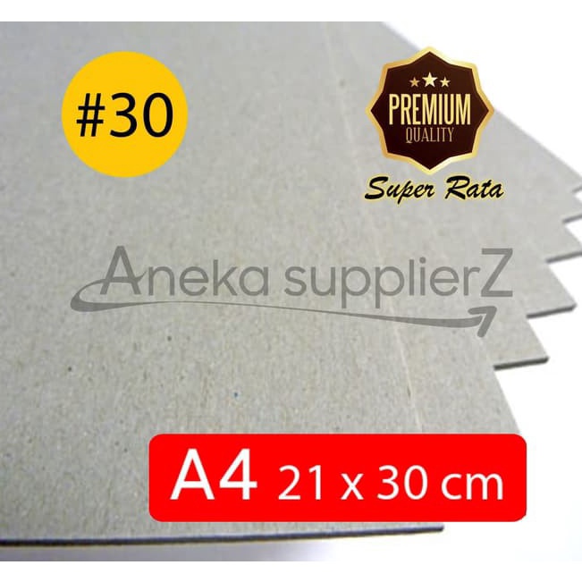 

Karton Tebal Abu Hard Board Grey No 3 2 mm A4 uk 21x3 cm 12 Lbr