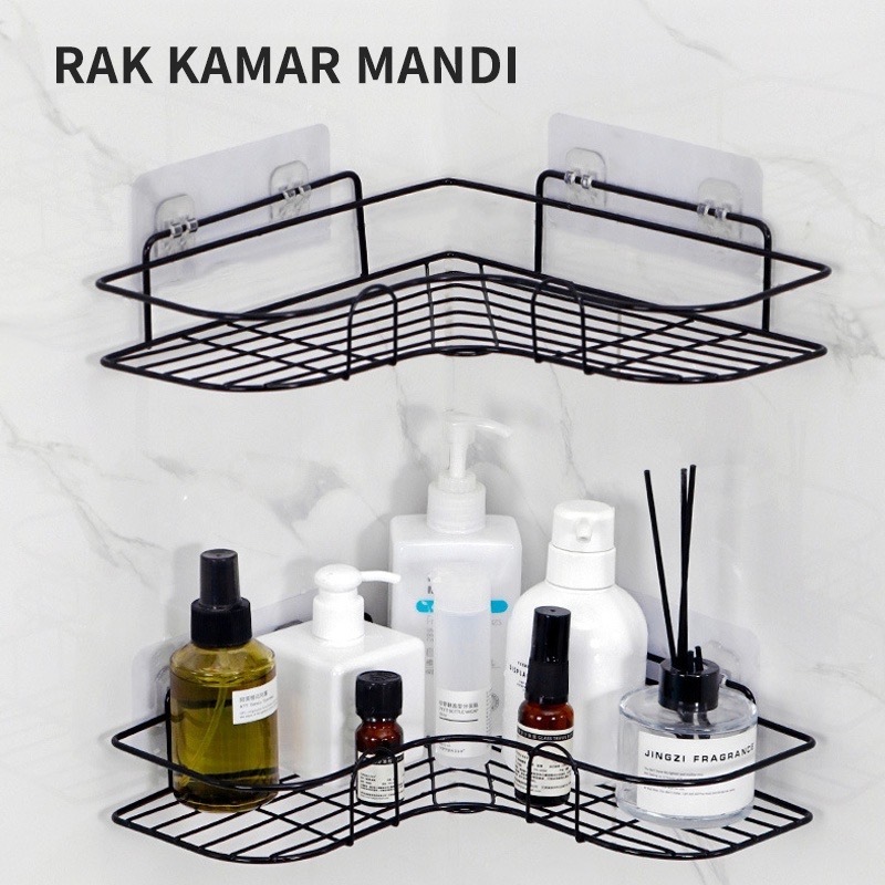 BMP-Rak Dapur Rak Sudut Kamar Mandi Stainless/ Rak L Serbaguna/ Rak Sudut Stainless