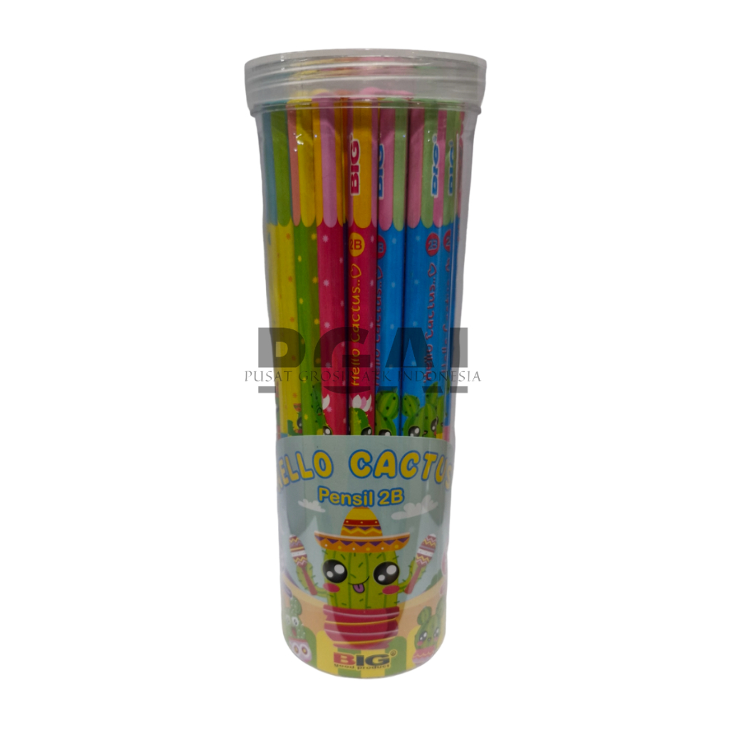 

PENSIL PENCIL 2B BIG STATIONERY HELLO CACTUS 1 KALENG ISI 50 PCS PS-001