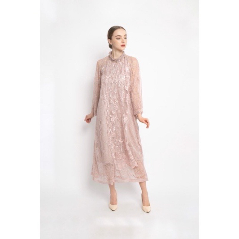 [preloved] klambi atelier brokat dress / kebaya dress / kebaya kondangan / dress kondangan