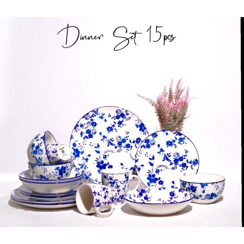 dinner set nakami FREE PAKING KAYU