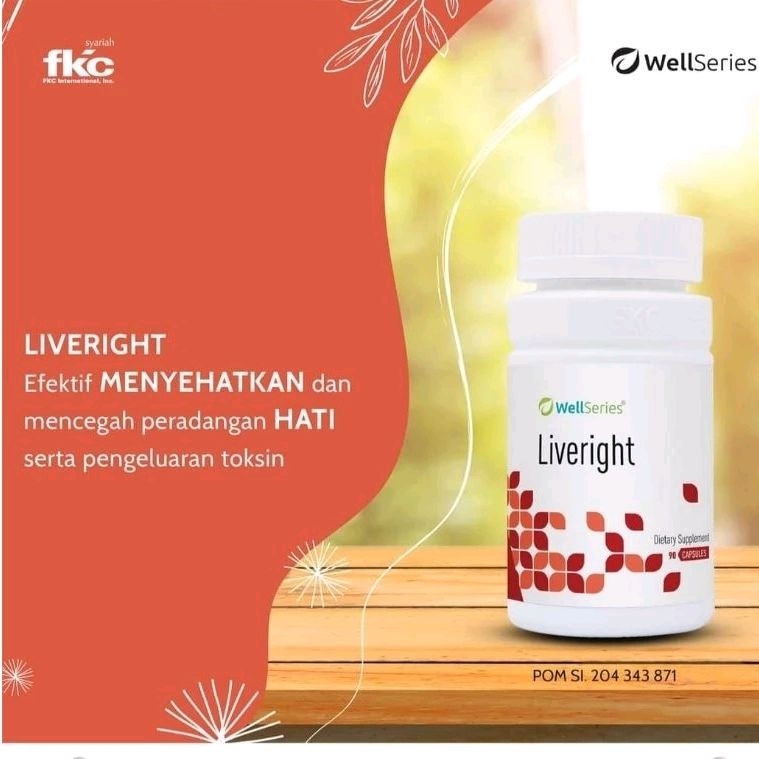 PROMO 12.12 SALE WELL SERIES FKC LIVERIGHT/FUNGSI HATI/UNTUK LIVER/KANDUNGAN LEMAK HATI