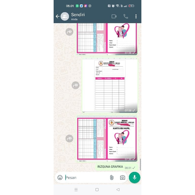 

KARTU KB (50 pcs bolak balik)