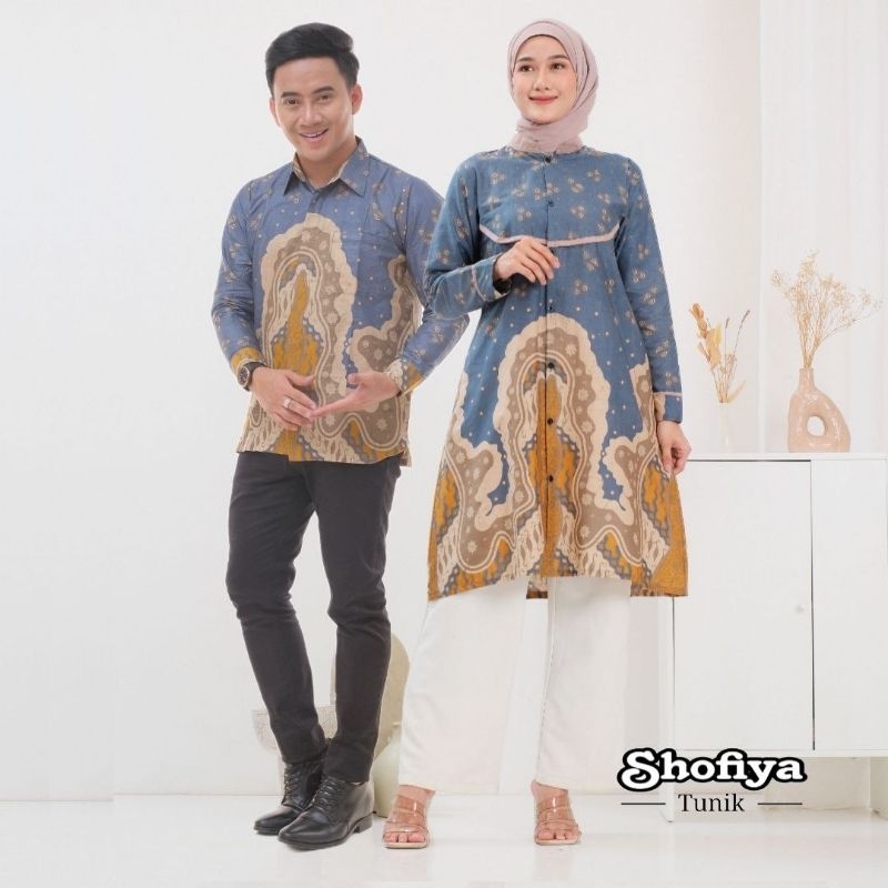 COUPLE BAJU BATIK WANITA BLOUSE BATIK JUMBO XXXXL LD 130cm, LD 120cm, LD 110cm, BATIK JUMBO