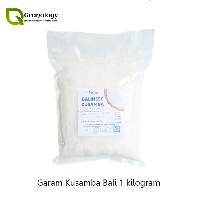 

Garam Kusamba Organic / Organic Kusamba Salt (1 kilogram) by Granology