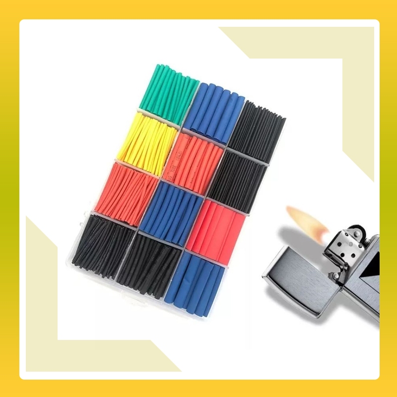 Isolasi Kabel Bakar Heat Shrink Penyambung Kabel 164pcs