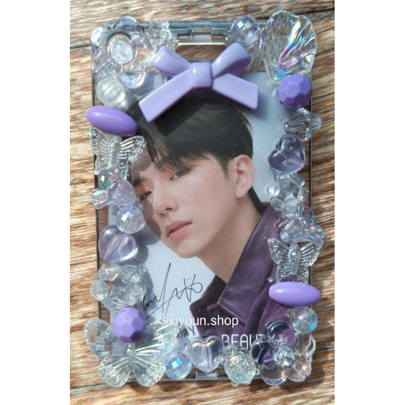 READY STOCK photocard pc holder frame cantik mote manik unik cahol akrilik acrylic keyring gantungan