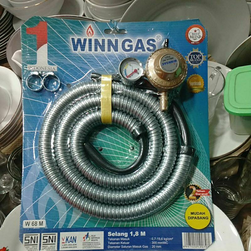selang regulator paket winn gas anti bocor