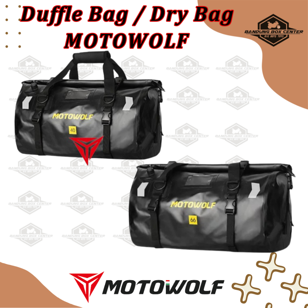 Tas Touring Dry Bag Motowolf Motor Mobil Waterproof Motowolf Duffle Bag Motowolf Tas Camping Drybag