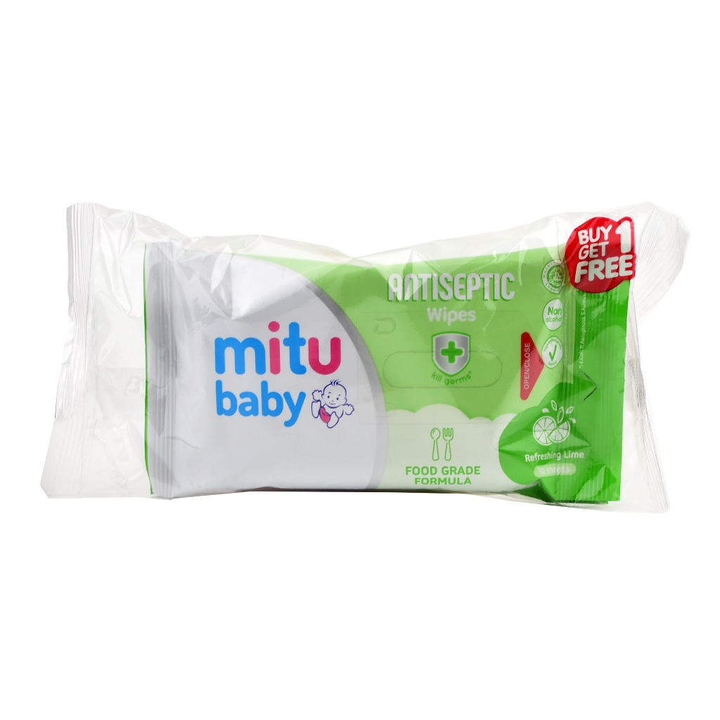 TISU BASAH BAYI MITU BABY ANTISEPTIK ISI 10 WET WIPES ANTI BAKTERI