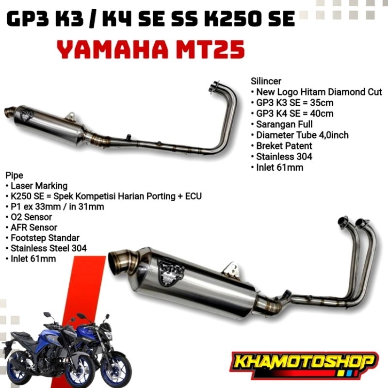 WRX GP3 K3 / K4 SE K250 SE YAMAHA MT25