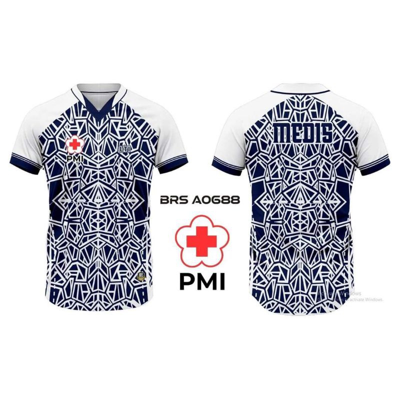 Kaos jersey PMI full Printing Kualitas Premium