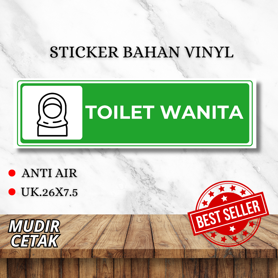 

Stiker Toilet Wanita Masjid / Stiker Toilet Wanita / Stiker Kamar Mandi Wanita Masjid / Stiker Kamar mandi Mushola Wanita