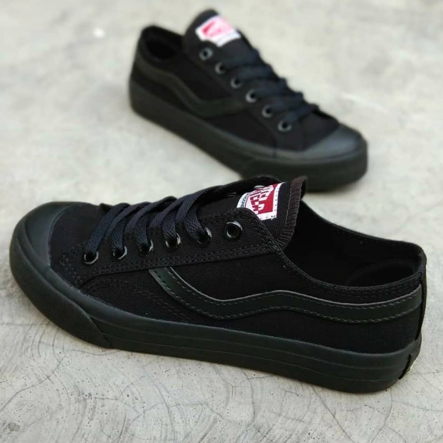 Ventela Public Low Sepatu Ventela Public Low Full Black Sepatu Sekolah Ventela Hitam Anak Laki Dan P