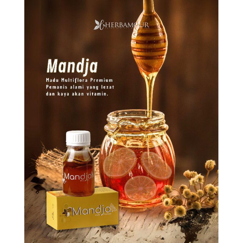 

madu MANDJA By Herbalove 100% madu multiflora dan dierd lemon