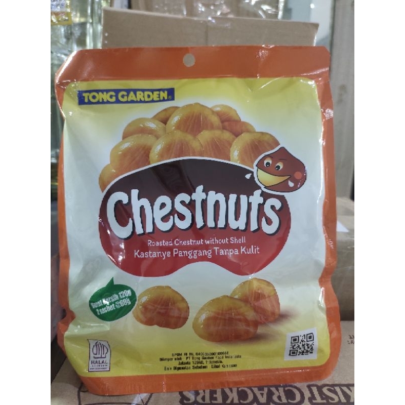 

tong garden chestnuts panggang tanpa kulit 2x60gr (120gr)