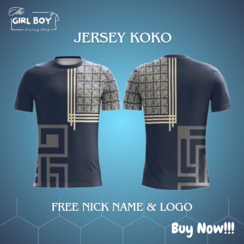 Jersey Koko Muslim | Baju Koko muslim | Kaos Koko Custom | Baju Jersey Koko Dewasa | Jersey Koko Ana