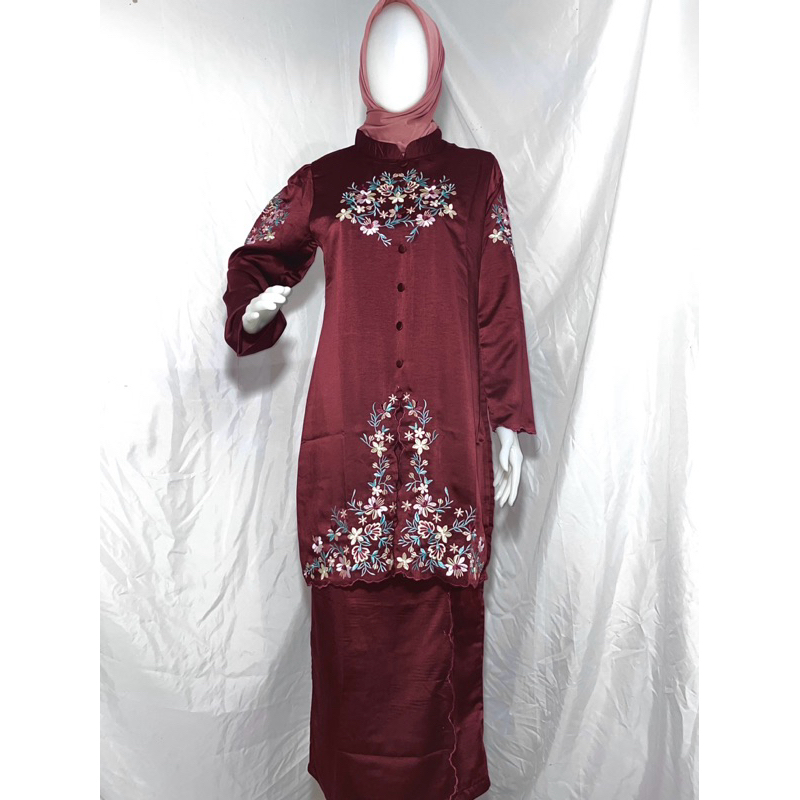 BAJU KURUNG FULL BORDIR // SETELAN ROK // BAHAN MAXMARA PREMIUM