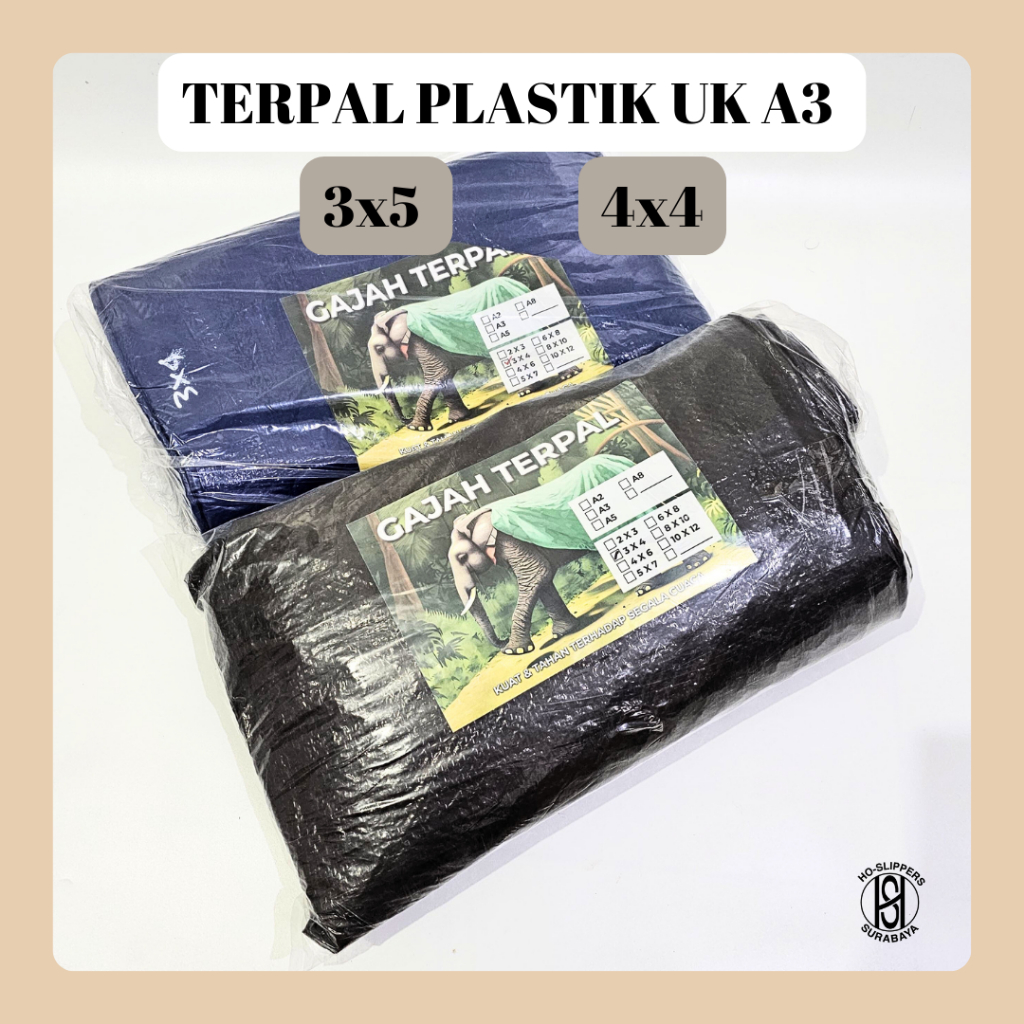 TERPAL PLASTIK A3 UK 3X5 4X4  / TERPAL PLASTIK / TERPAL A3