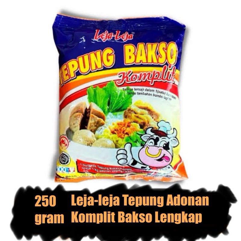 

( 1 bal isi 40pcs )Tepung Bakso Leja-leja Adonan Komplit 250gr