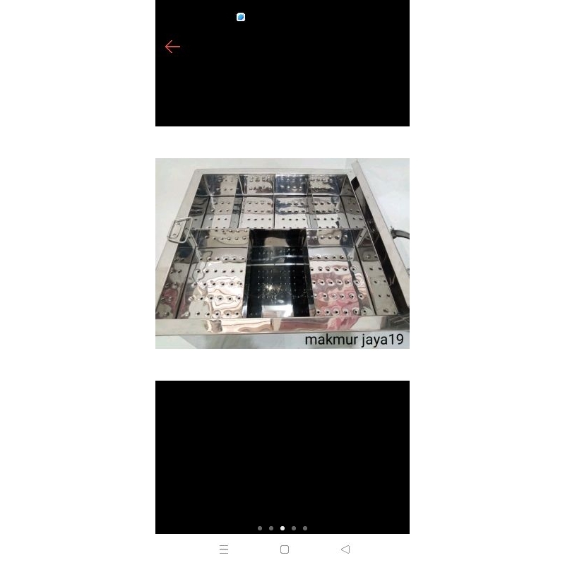 dandang pentol atau bakso kotak sekat 6