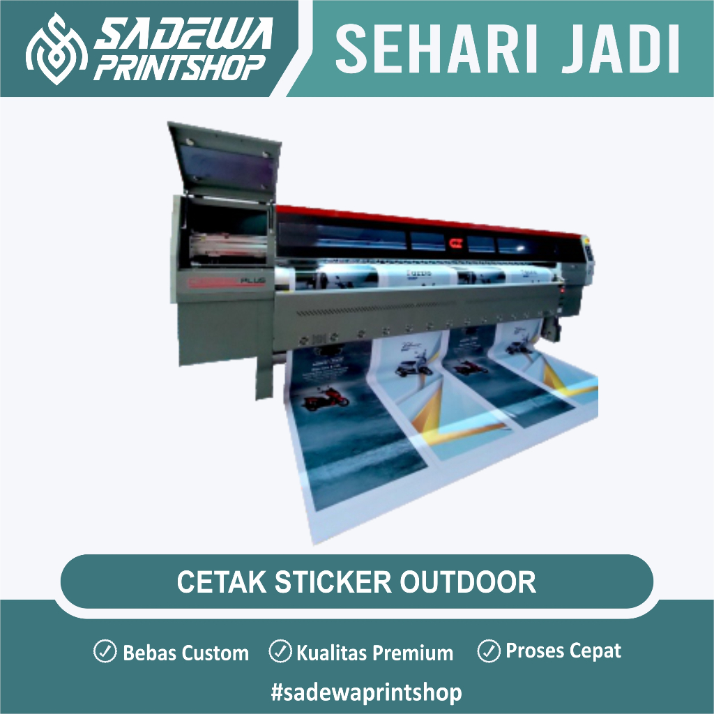 

Print Sticker Outdoor/ Custom Stiker Meteran Murah