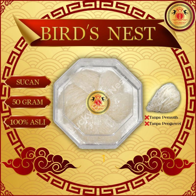 

REJEKI 9393 - NEW PREMIUM SARANG BURUNG WALET KERING BERSIH BIRD NEST SUCAN