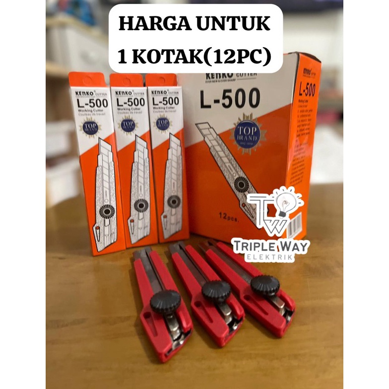 

epDiskon CUTTER KENKO BESAR L5 harga 1 kotak 12pc R69