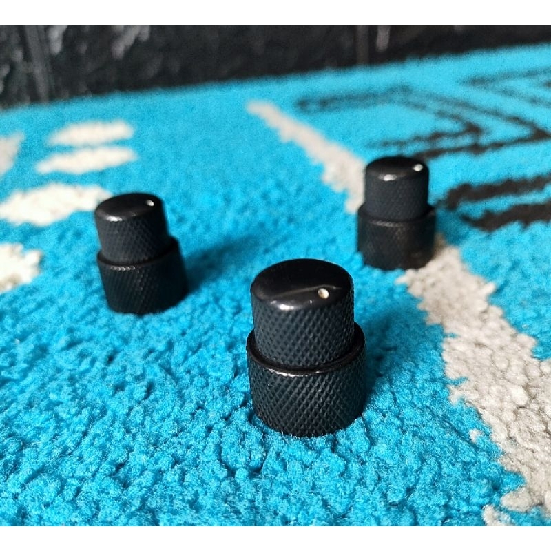 Knob Bass stacked knob tumpuk susun potensio hitam