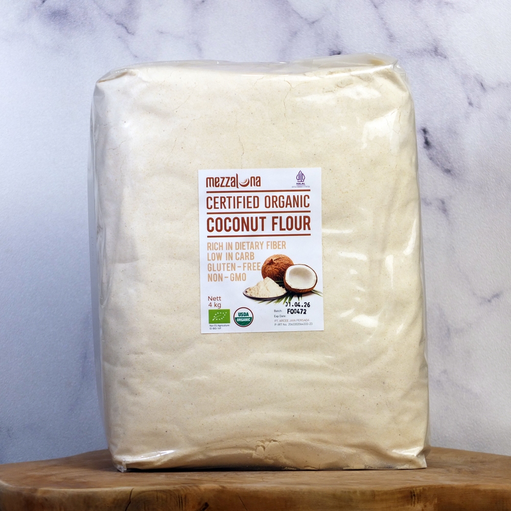 

Tepung Kelapa Organik Mezzaluna 4000gr 4kg Organic Coconut Flour Diet Keto