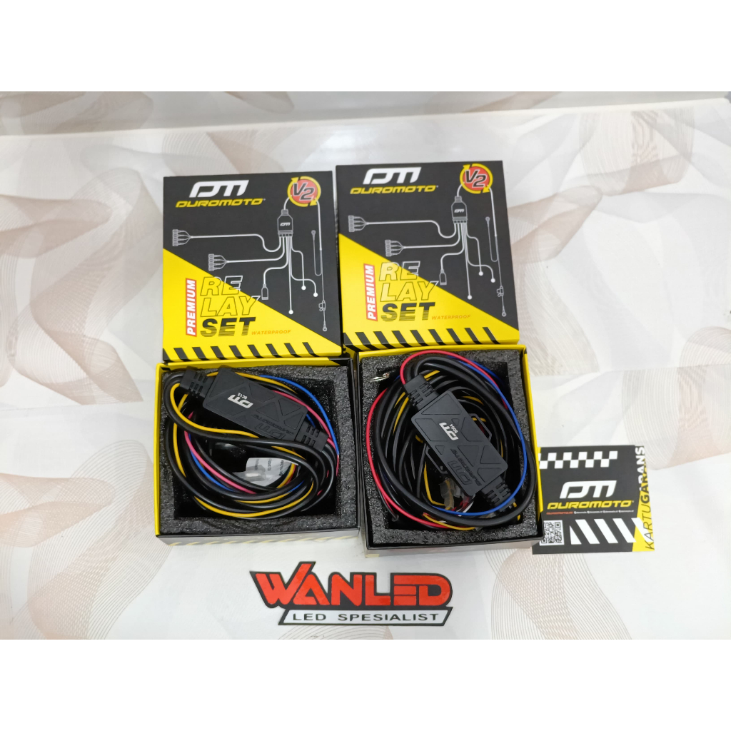 Relay set lampu tembak premium Duromoto relay motor adventure touring