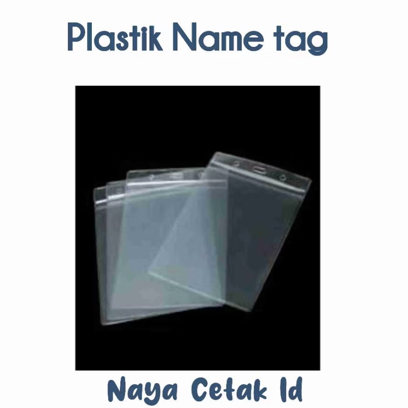 

plastik name tag uk. 10 x 16 cm, harga persatuan
