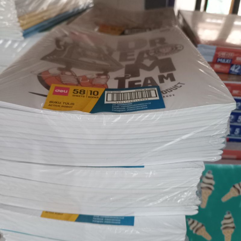 

BUKU MURAH DELI BOXI 10 BUKU ISI 58 LEMBAR