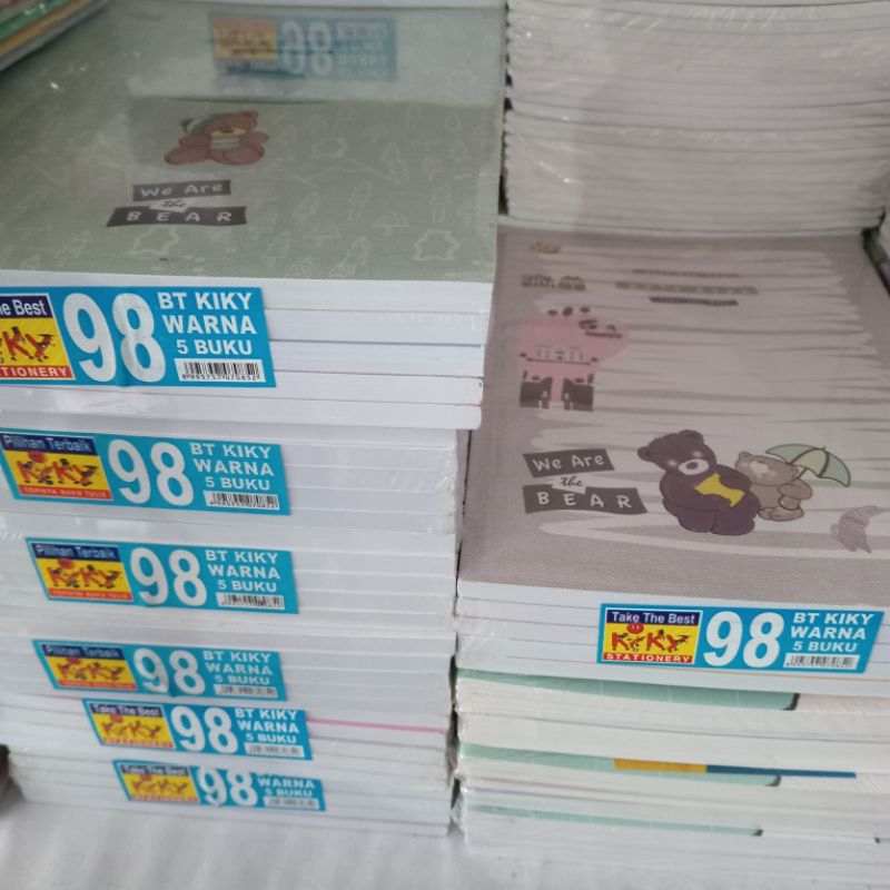 

BUKU MURAH KIKY WARNA 5 BUKU ISI 98
