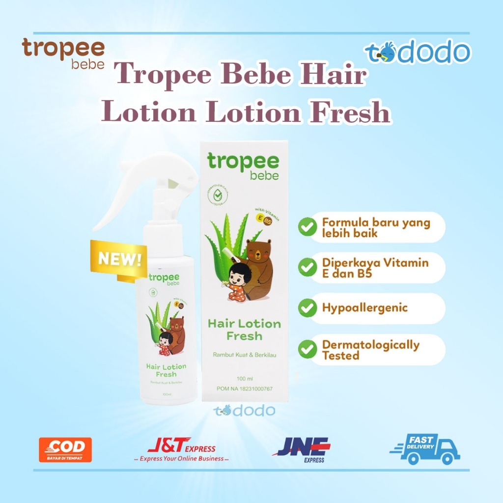 Tropee Bebe Hair Lotion - Perawatan Rambut Anak Spray/Refill