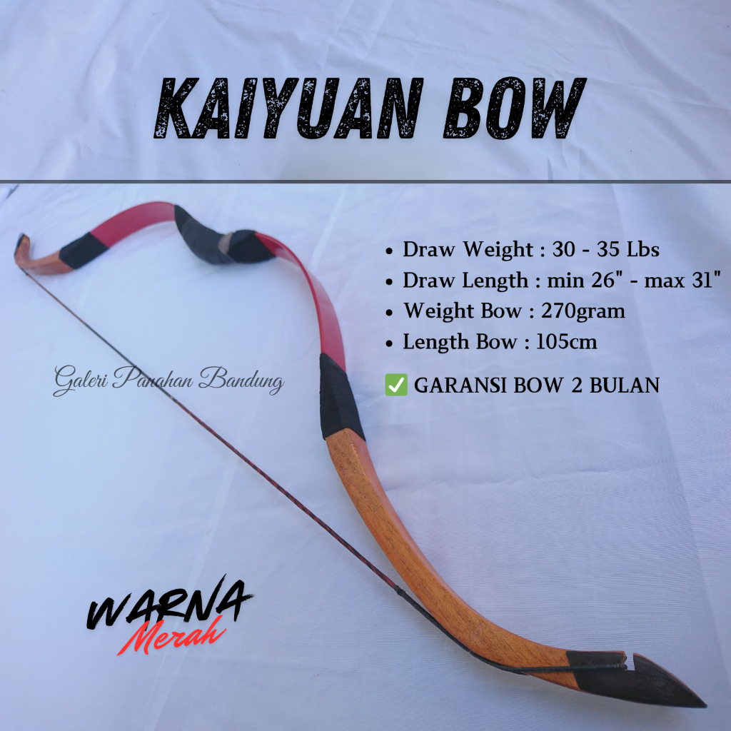 Busur Panah Kaiyuan Tradisional Horsebow - Ground Archery by Panahan Bandung