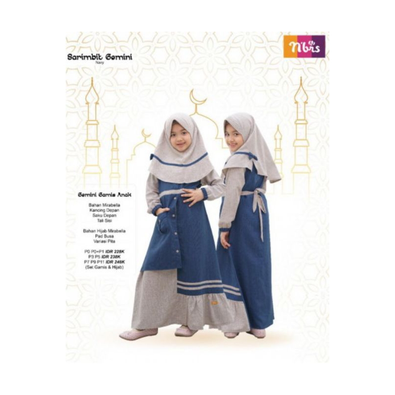 NIBRAS GEMINI GAMIS ANAK NAVY P0+