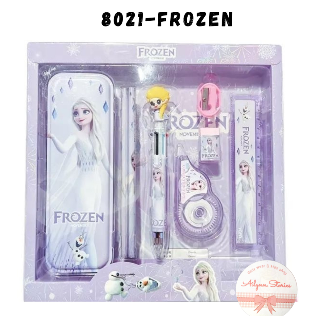 

8021 Set alat tulis souvenir ultah isi 8 pcs ada type-x & pen cetek