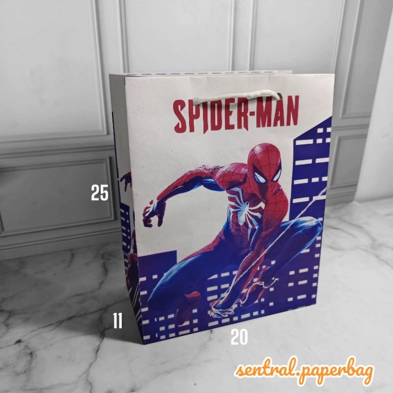 

paperbag karakter spiderman uk 20x11x25