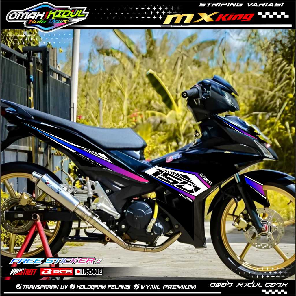 STRIPING VARIASI YAMAHA JUPITER MX KING / STICKER LIST MOTOR JUPITER MX KING