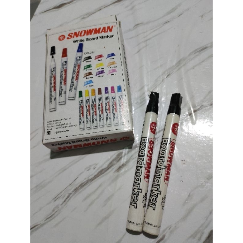 

Spidol Snowman white board marker black