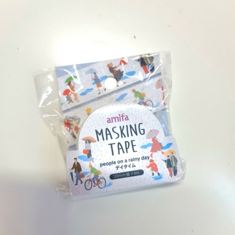 

Amifa Masking Washi Tape People on A Rainy Day