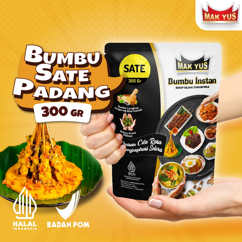 

Bumbu sate Instan (300gr) Mak Yus