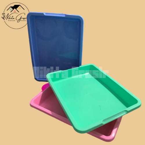 Nampan Plastik Cerah Besar / Nampan Loyang Plastik Serbaguna